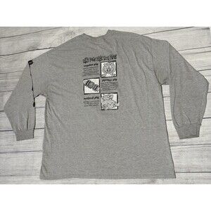 Y2K Trans Alaska Pipeline Pig In A Pipe Long Sleeve T Shirt Size 2XL Defects